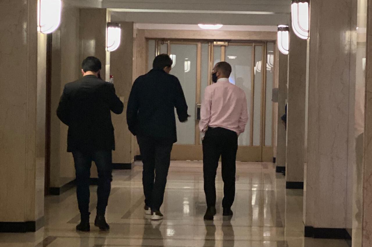 Guzmán y Massa, luego de compartir una comida en Economía