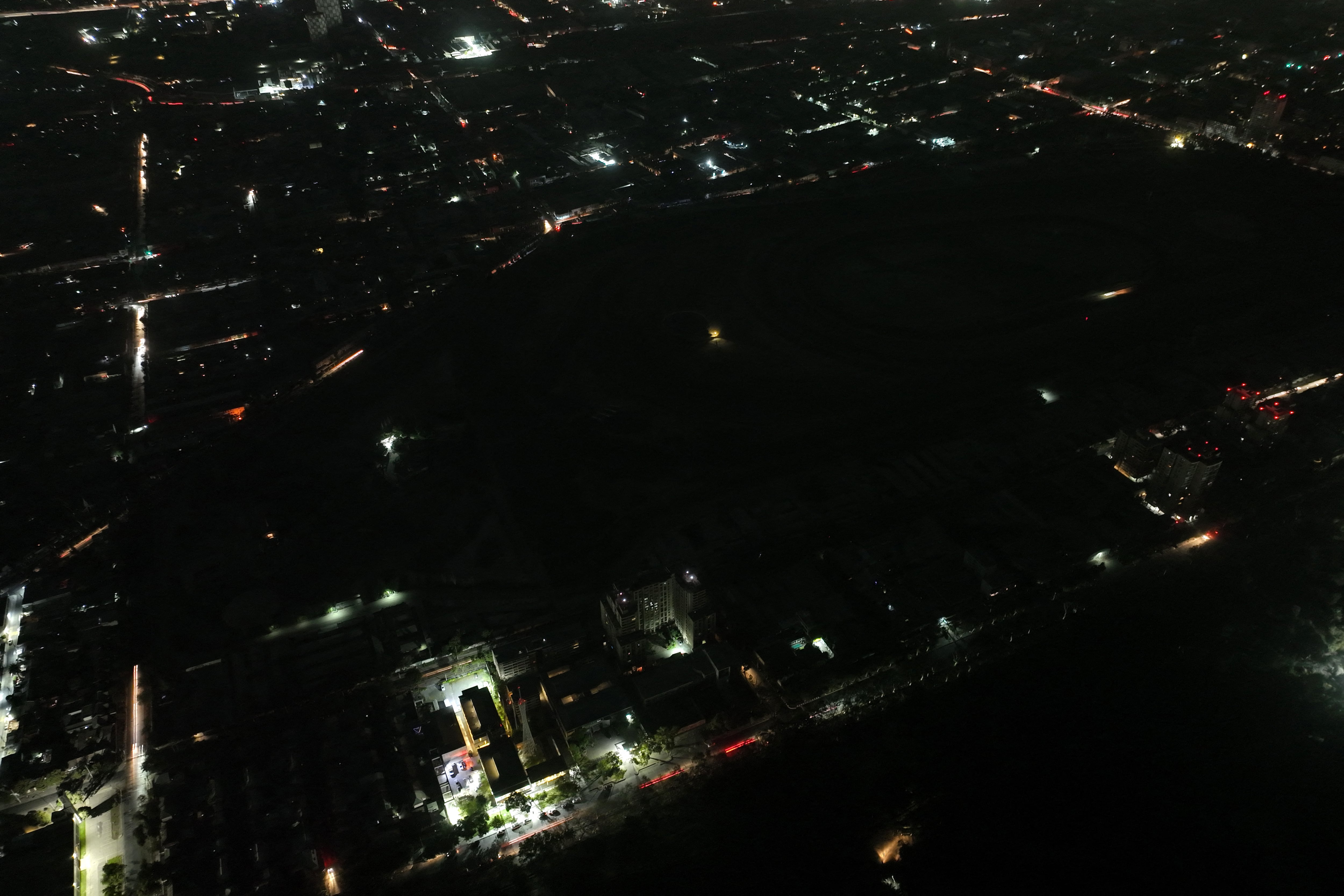 Una imagen de lo que fue el apagón en el país trasandino