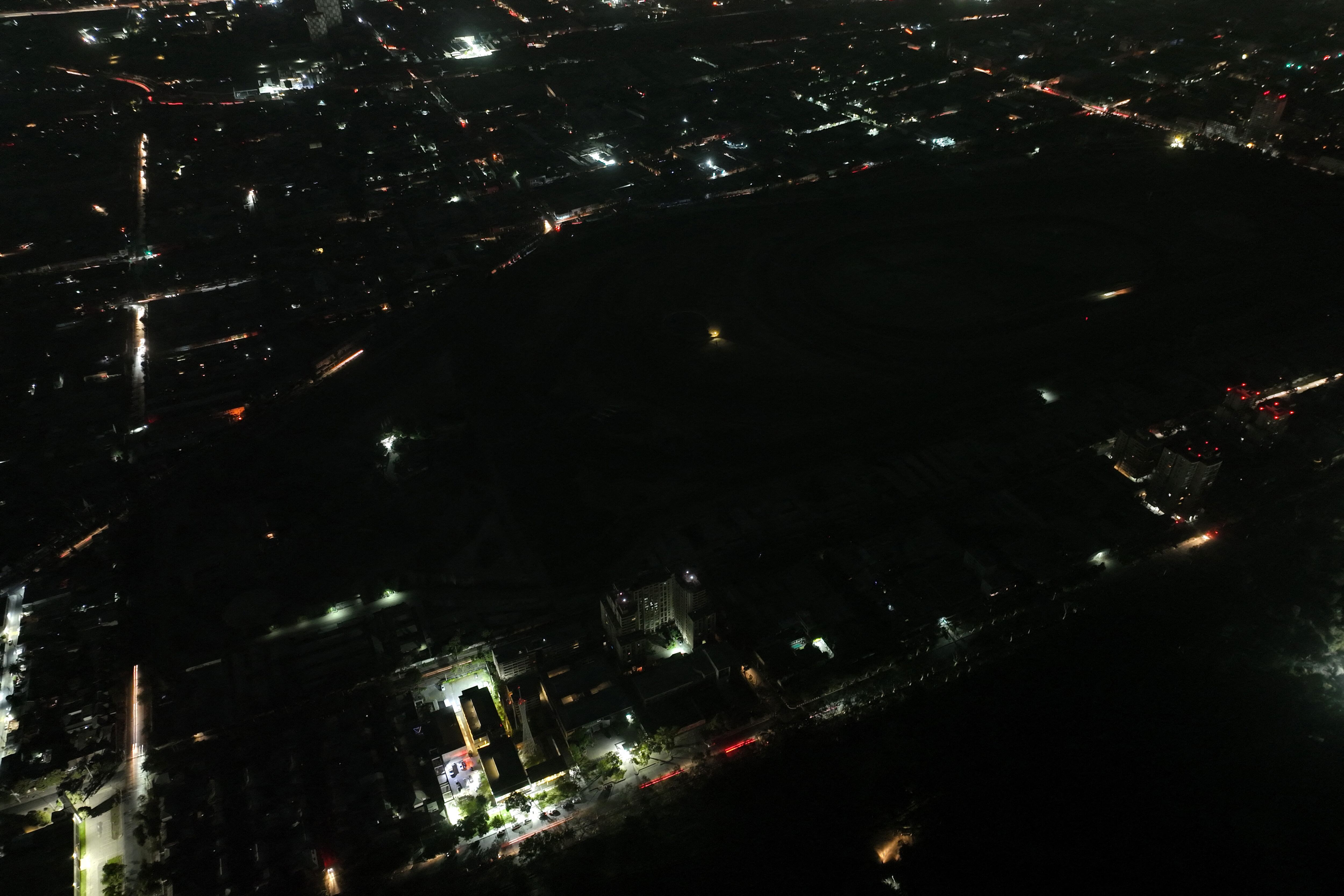 Una imagen de lo que fue el apagón en el país trasandino