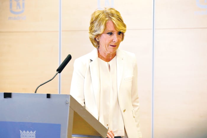Esperanza Aguirre dimitió ayer como concejal y portavoz del PP en el Ayuntamiento de Madrid.