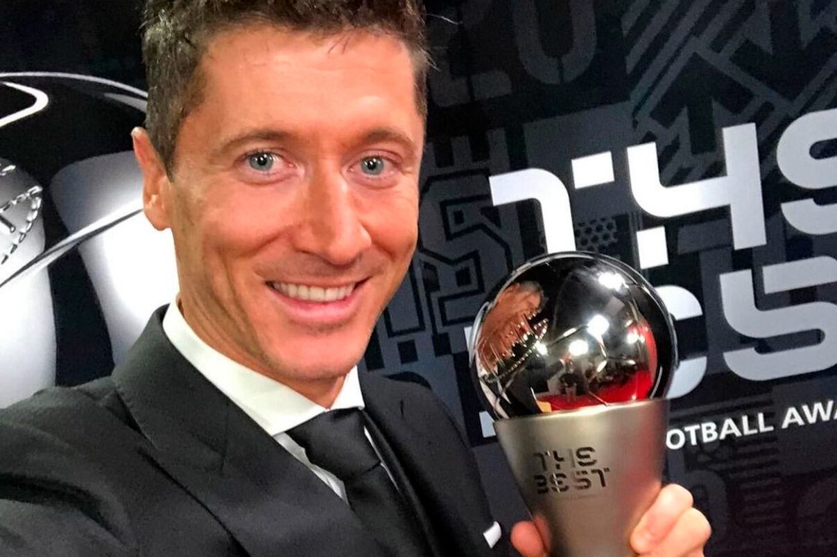 Lewandowski ganó el premio The Best por segundo año seguido