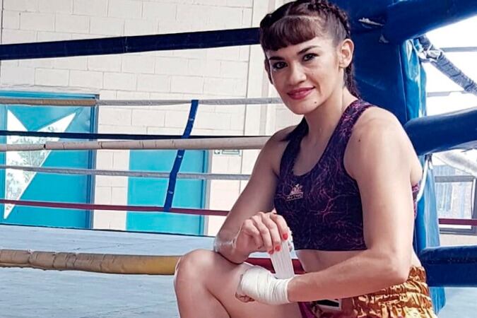 Marcela "La Tigresa" Acuña, pionera del boxeo femenino en la Argentina.