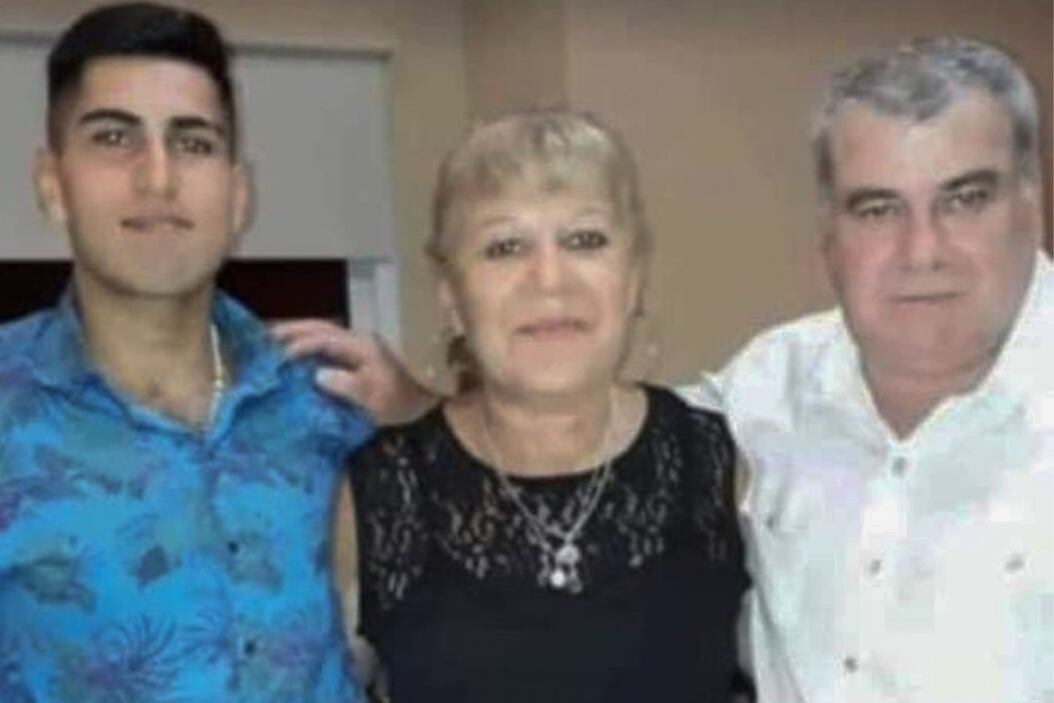 Chiminelli y sus padres, implicados en el femicidio.