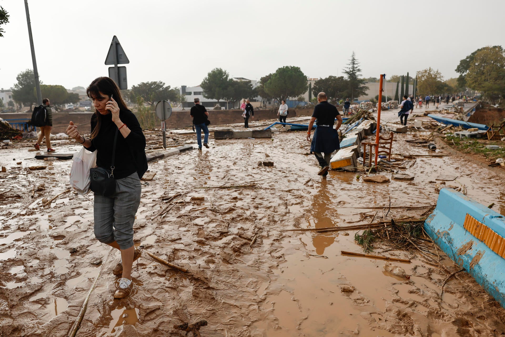 Las imágenes de la impresionante inundación en Valencia originada por un temporal