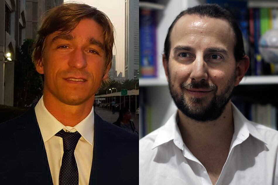 Nicolás Creus y Esteban Actis, investigadores de las relaciones internacionales.