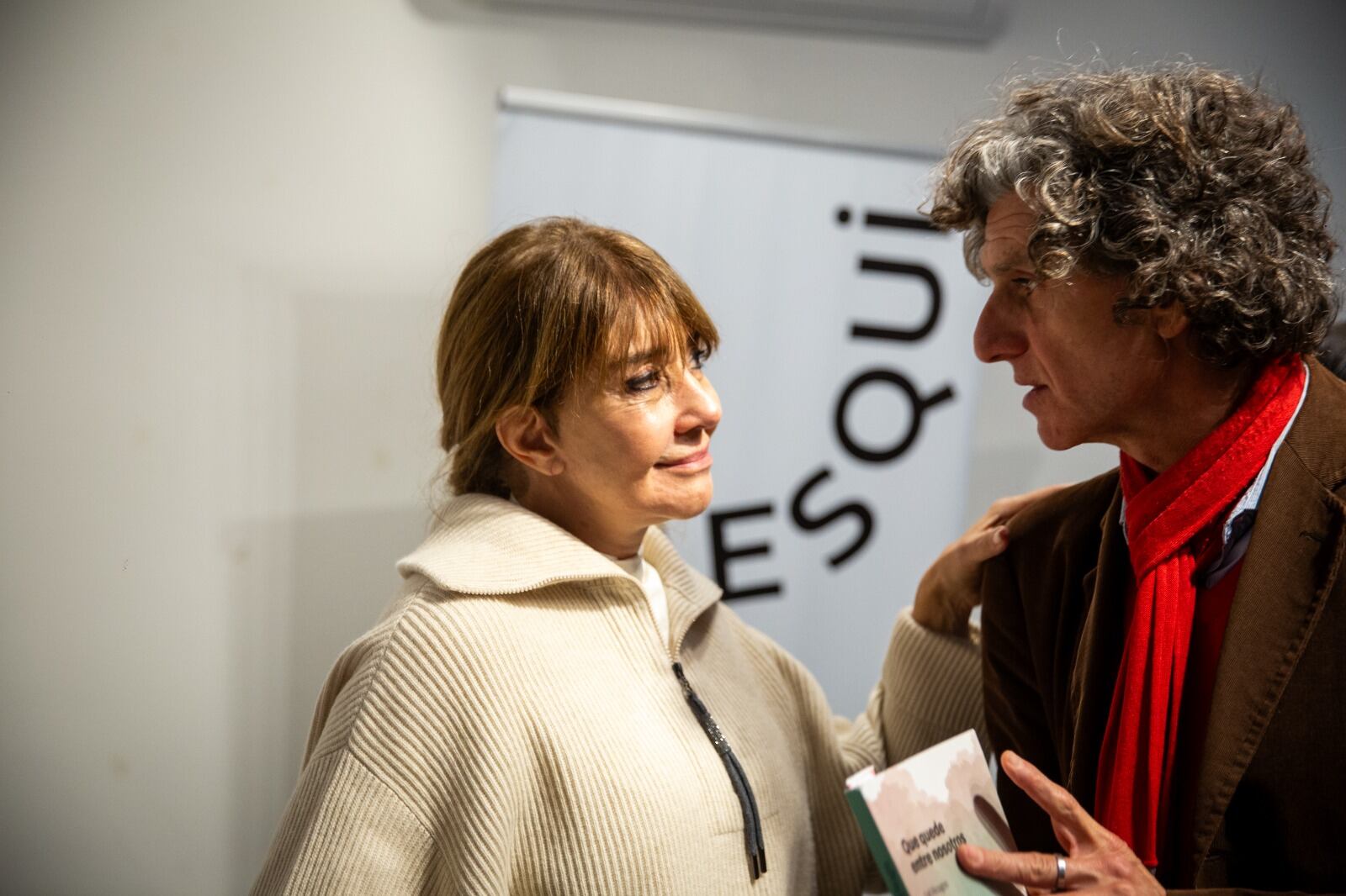 La autora Fafi Ricargno con Ignacio "Nacho" Iraola.