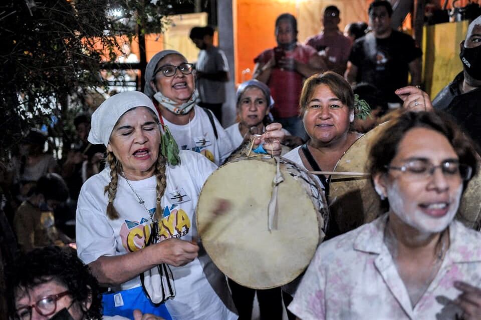 Marcha de los Chayeros en Challay Huasi, casa de José Jesús Oyola.