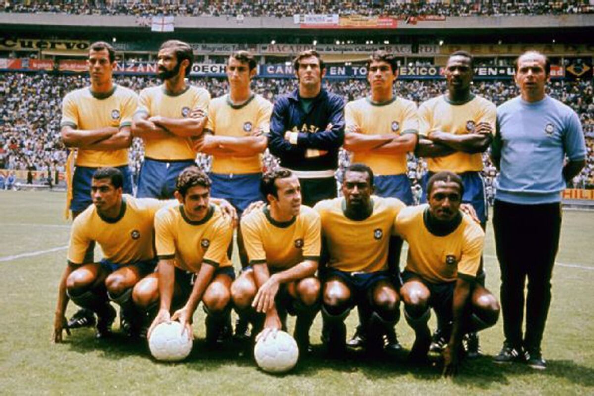 La formación del campeón del mundo en 1970.