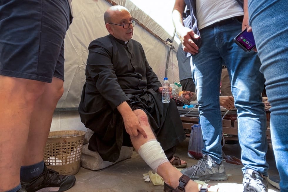 Gabriel Romanelli, párroco de la Franja de Gaza.