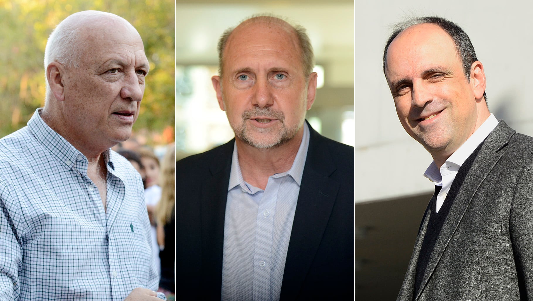 Bonfatti, Perotti y Corral. El peronista maneja sus propias mediciones en la compulsa con María Eugenia Bielsa.