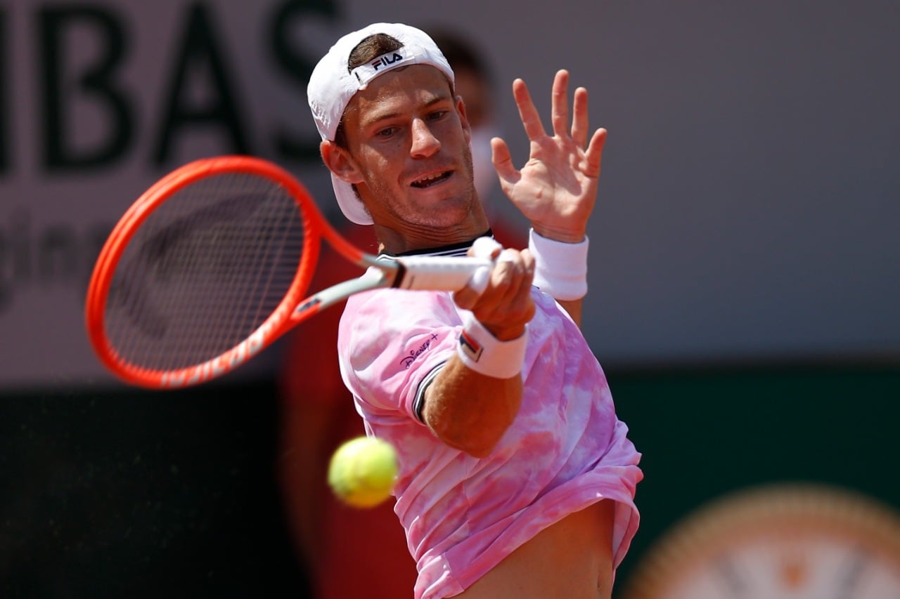 Diego Schwartzman ya quebró en tres oportunidades el saque de Nadal