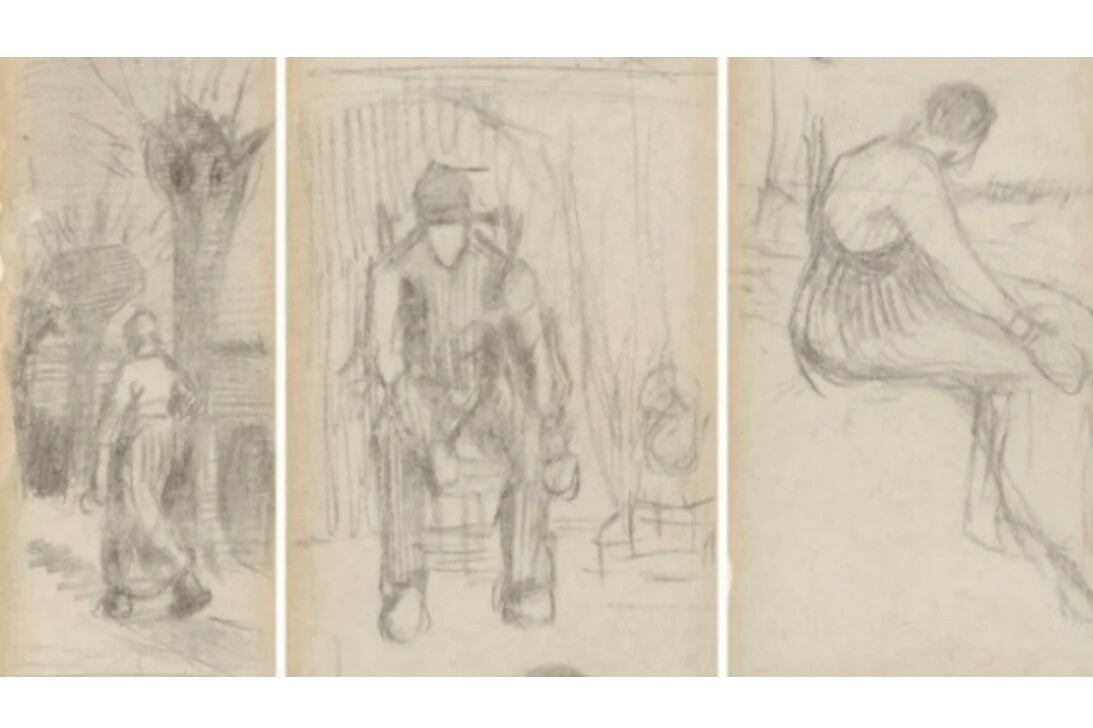 Los dibujos que aparecieron en el ejemplar de Van Rappard.