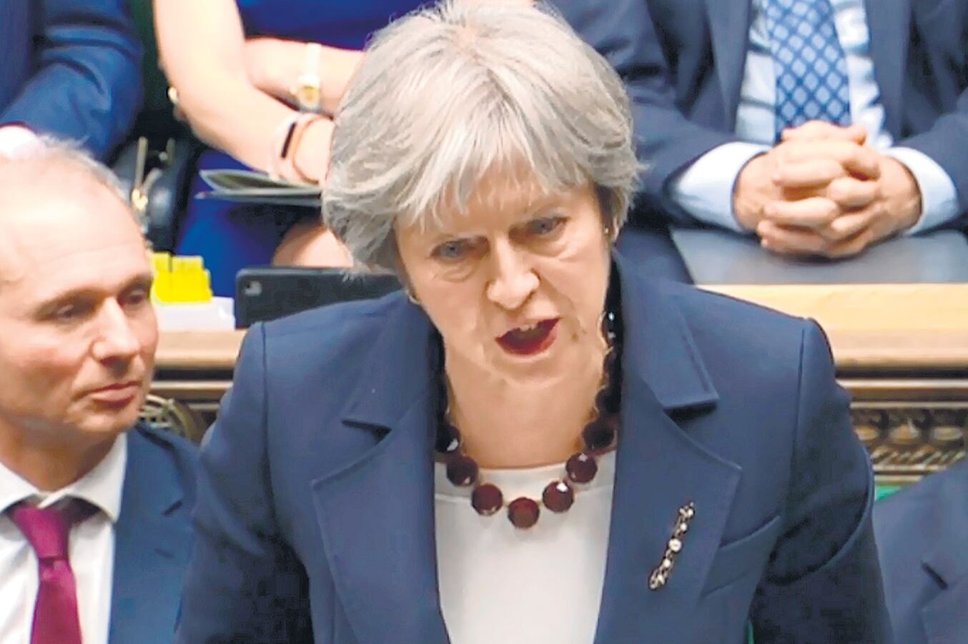May anunció las sanciones contra Rusia por el envenenamiento de Skripal ayer en el Parlamento británico.