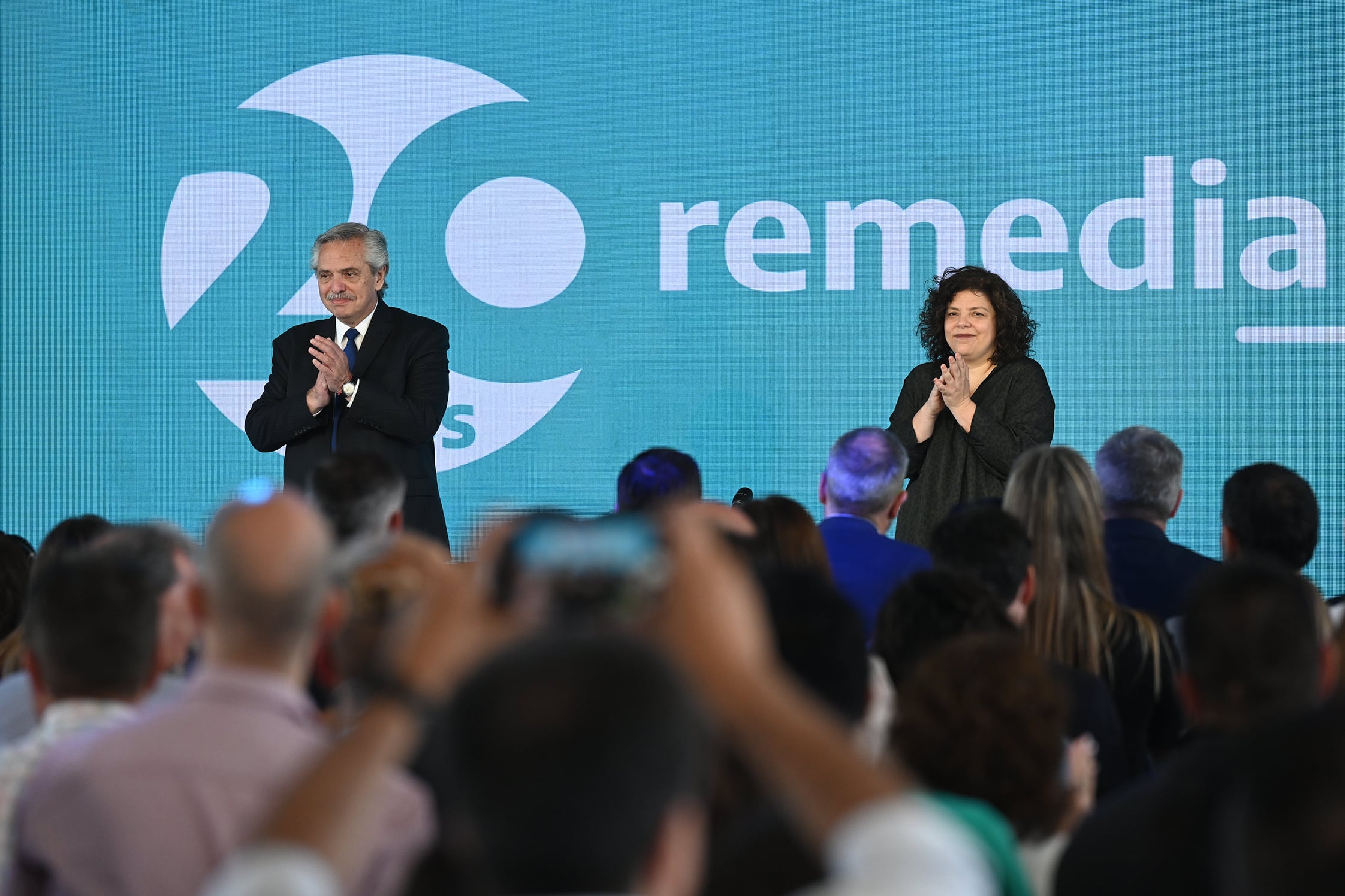 Alberto Fernández y Carla Vizzotti celebraron en Tecnópolis el 20° aniversario del Programa Remediar.