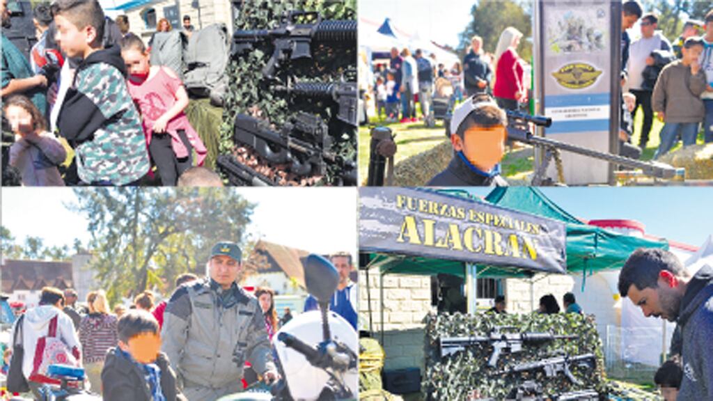 Hubo Itacas, lanzagranadas, ametralladoras y camiones hidrantes.