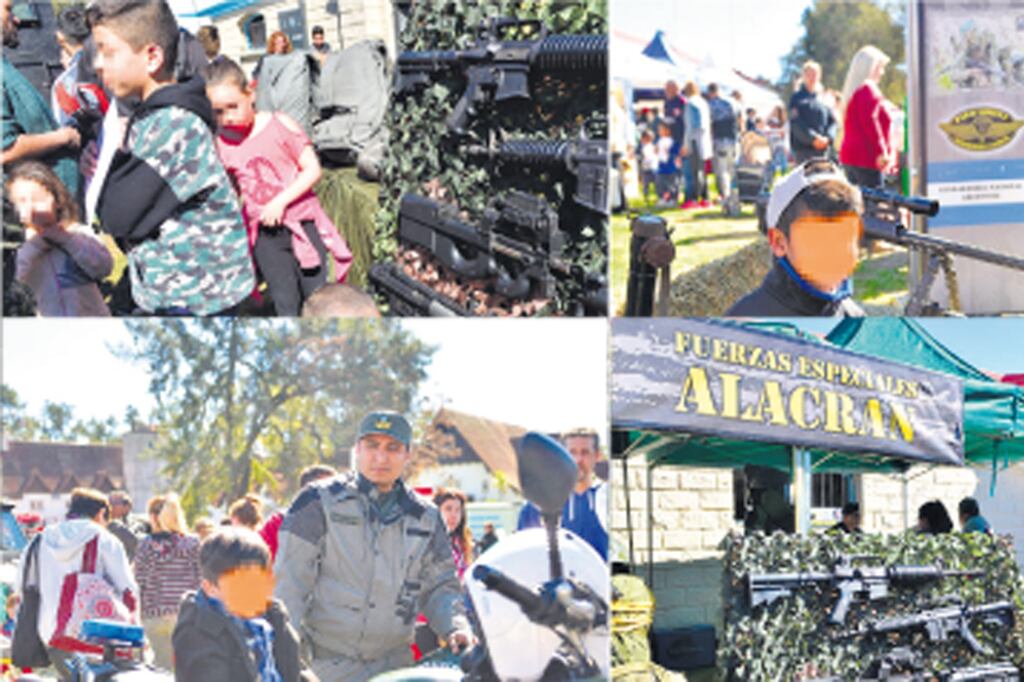 Hubo Itacas, lanzagranadas, ametralladoras y camiones hidrantes.