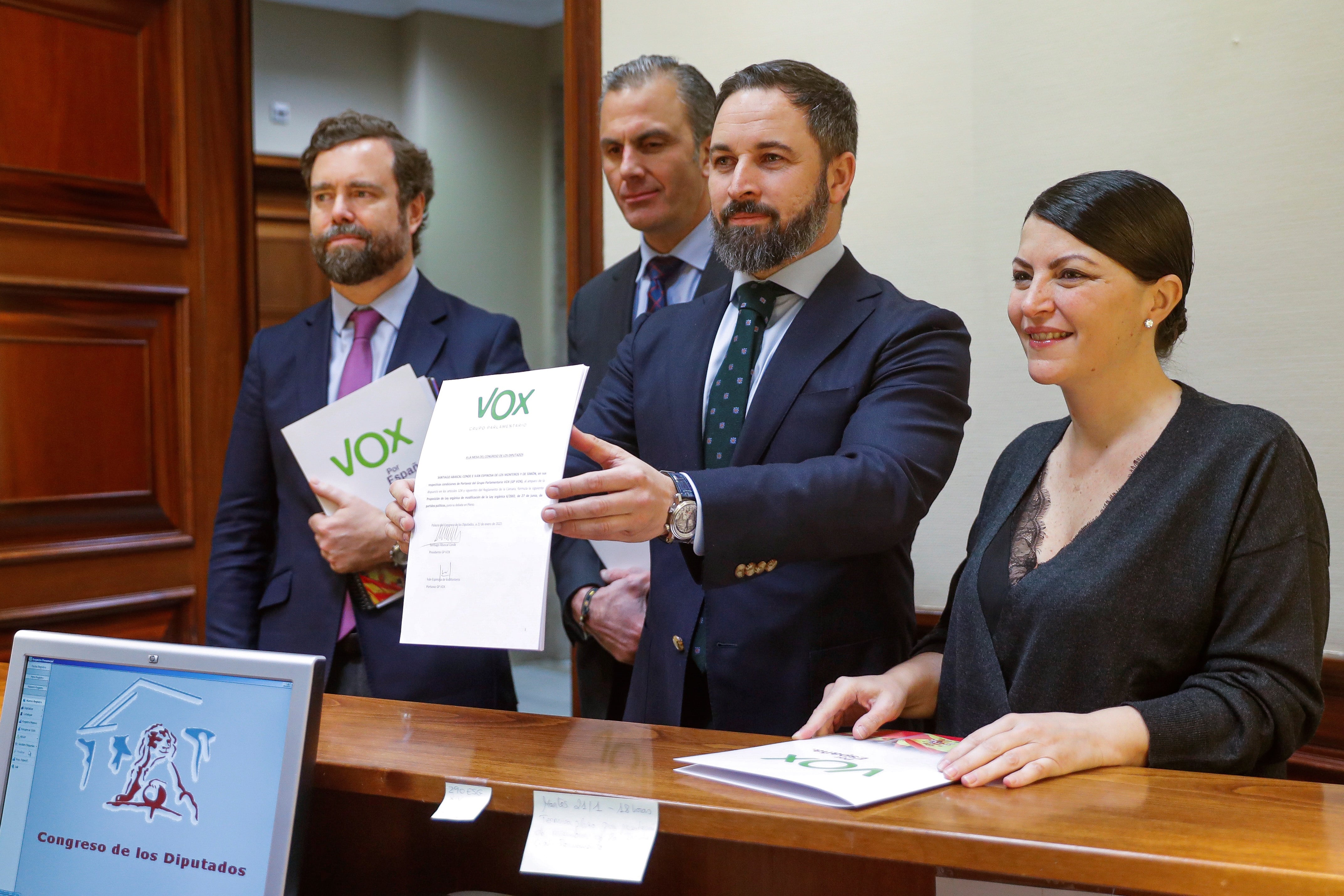 Santiago Abascal, líder de Vox, cuya cuenta fue bloqueada por Twitter.