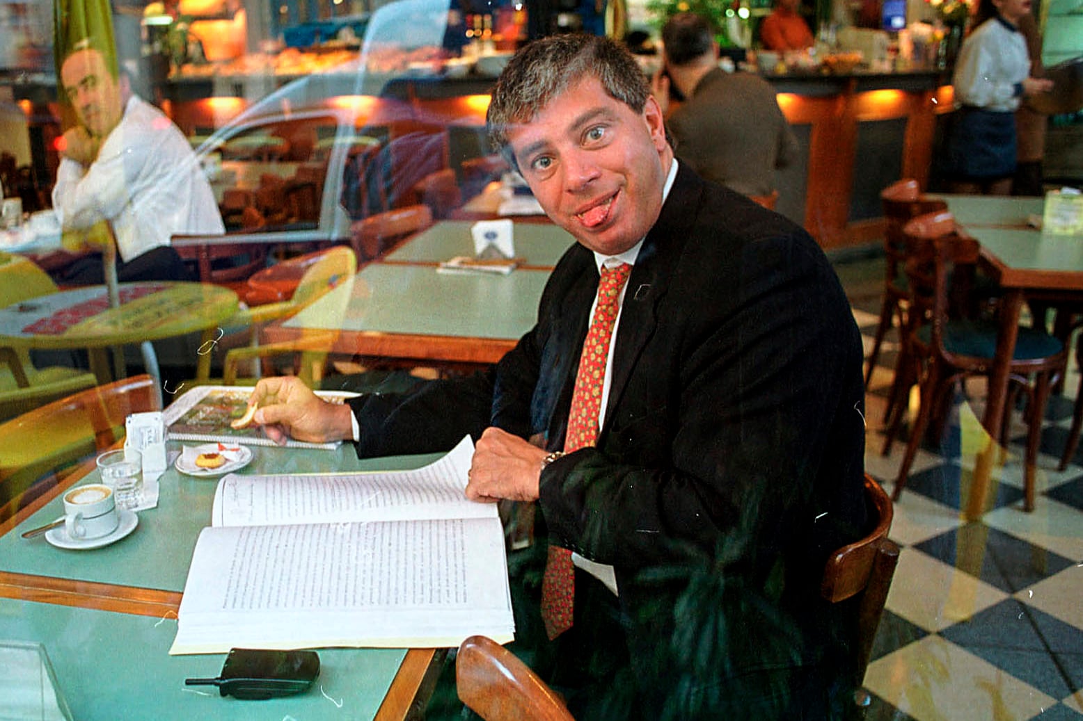 Cúneo Libarona en los "idolatrados" años 90.