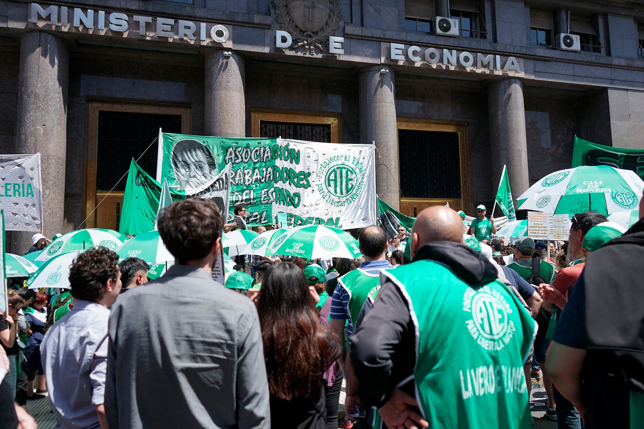 La protesta de ATE nacional se replicó en varias provincias.