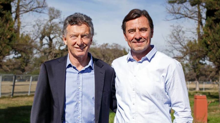 Luis Brodersen, legislador tucumano del PRO, junto al presidente Macri.