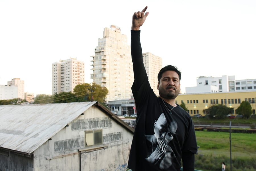 Mario Carreño de visita en Buenos Aires. Imagen: Nicolás Parodi