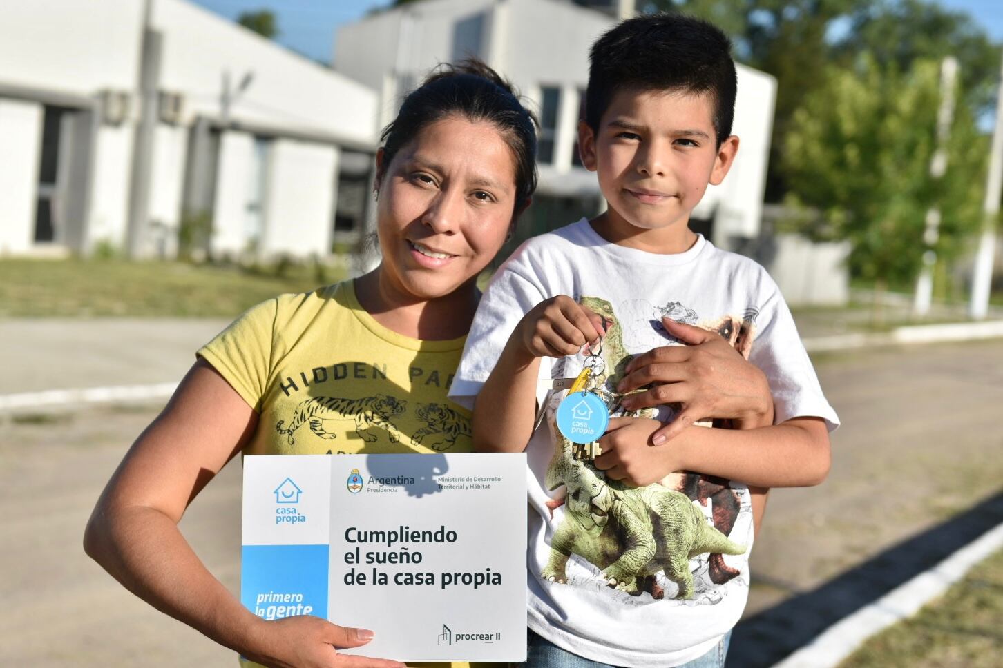 Entrega de viviendas en el Desarrollo Urbanístico de Ezeiza. Imagen: @Procrear.