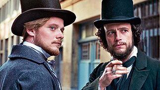 Marx y Engels en la película El joven Marx.