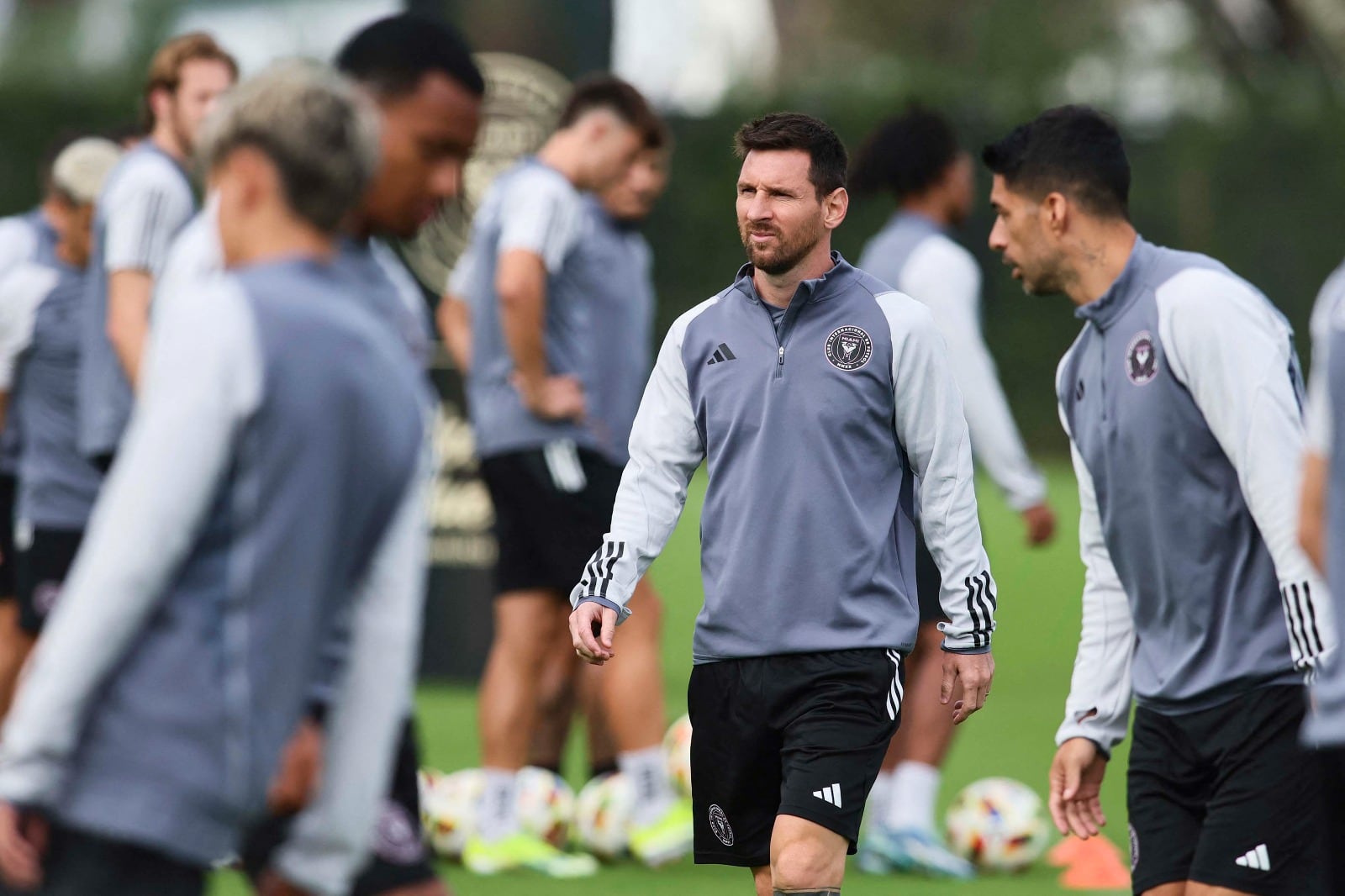 Messi en la última práctica antes del amistoso ante la selección salvadoreña