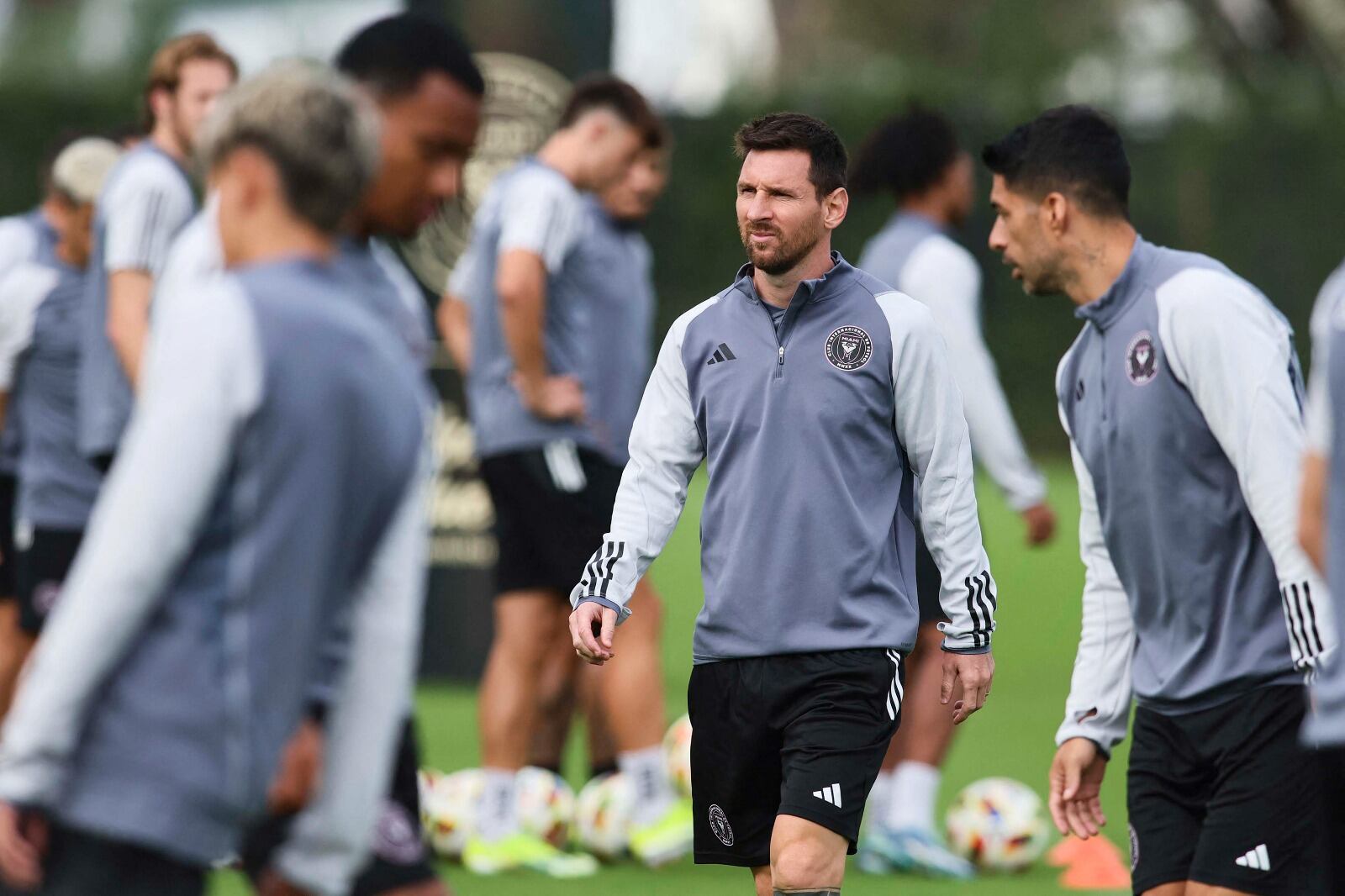 Messi en la última práctica antes del amistoso ante la selección salvadoreña