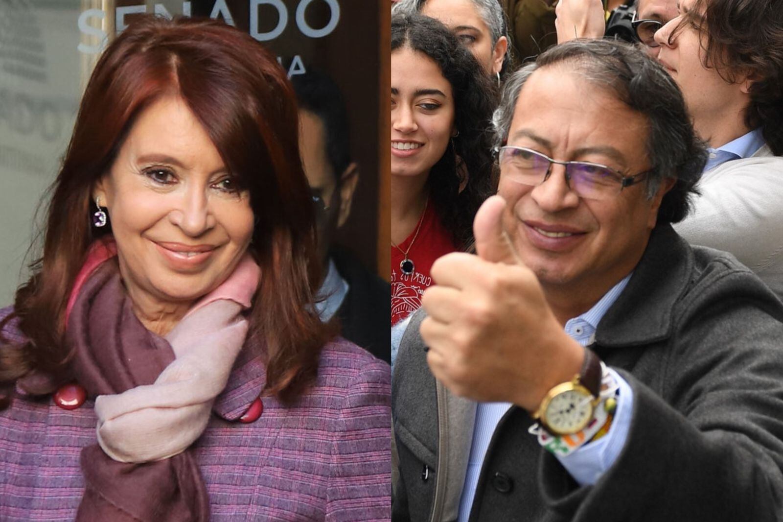 El líder del Pacto Histórico recibió el llamado de Fernández de KIrchner pocos minutos después de confirmarse su victoria sobre Rodolfo Hernández. Foto: AFP.