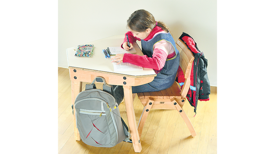 La mesa permite, también, distintos usos y agrupamientos.