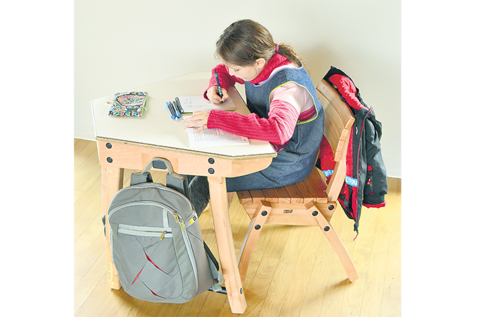 La mesa permite, también, distintos usos y agrupamientos.