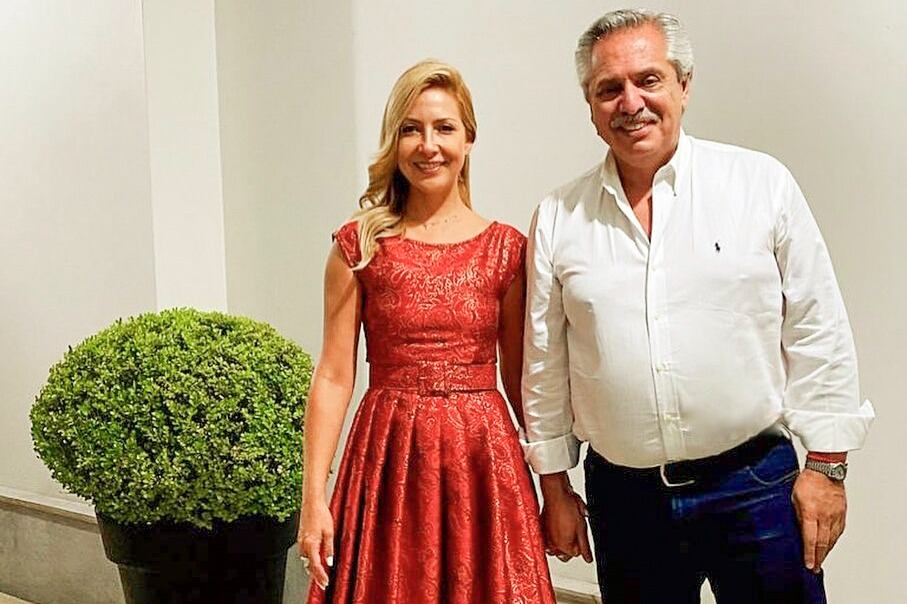 Alberto Fernández y Fabiola Yáñez.