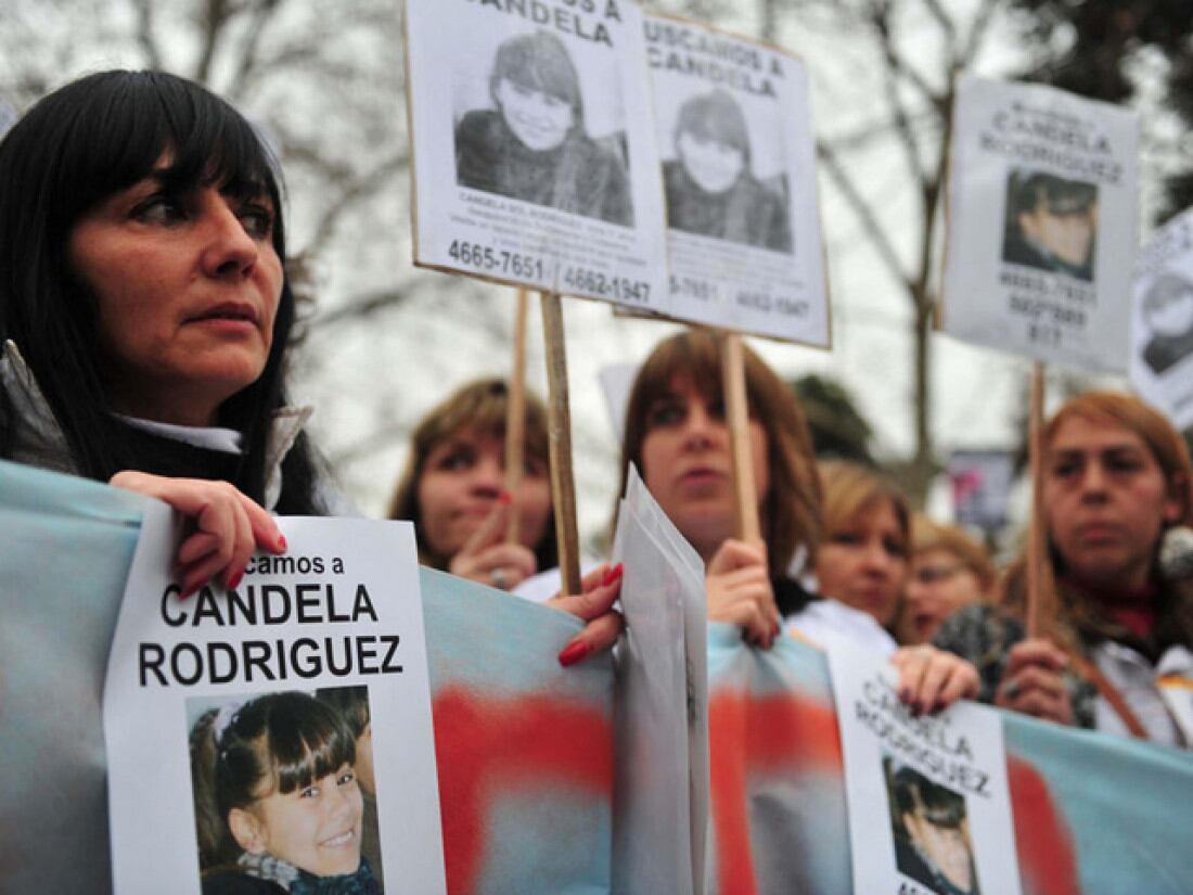 Una de las marchas por la aparición con vida de Candela