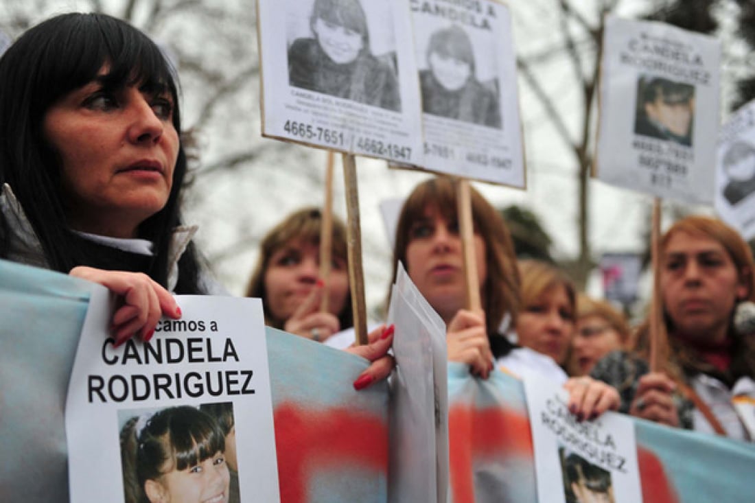 Una de las marchas por la aparición con vida de Candela