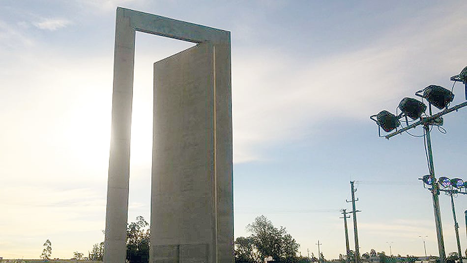 El diseño del memorial estuvo a cargo de dos hijos de presos políticos.