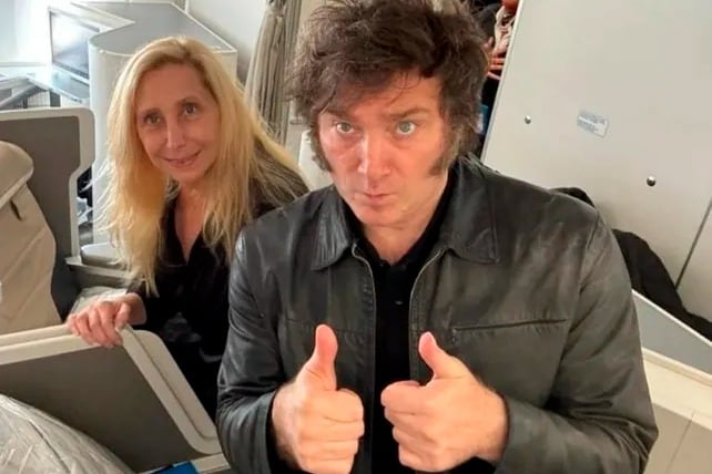 Javier y Karina Milei.