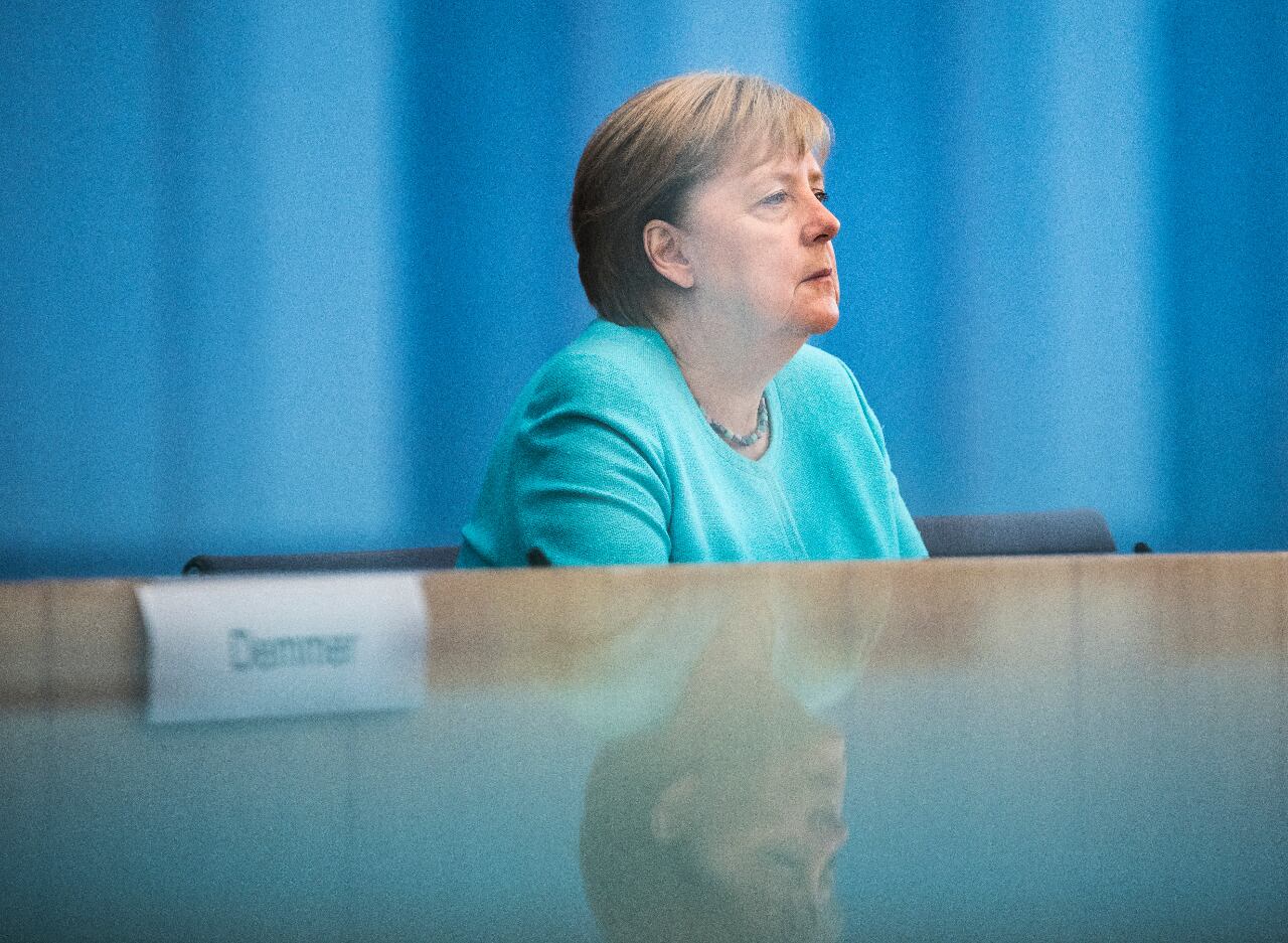 Merkel insistió en la importancia de la vacuna para enfrentar la ola de covid.