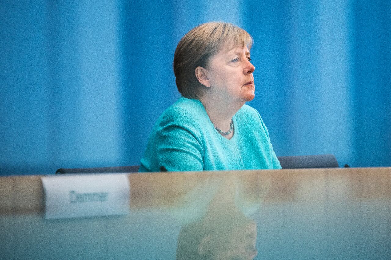 Merkel insistió en la importancia de la vacuna para enfrentar la ola de covid.