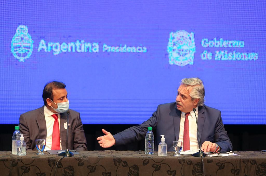 Alberto Fernández, hoy en la provincia mesopotámica.