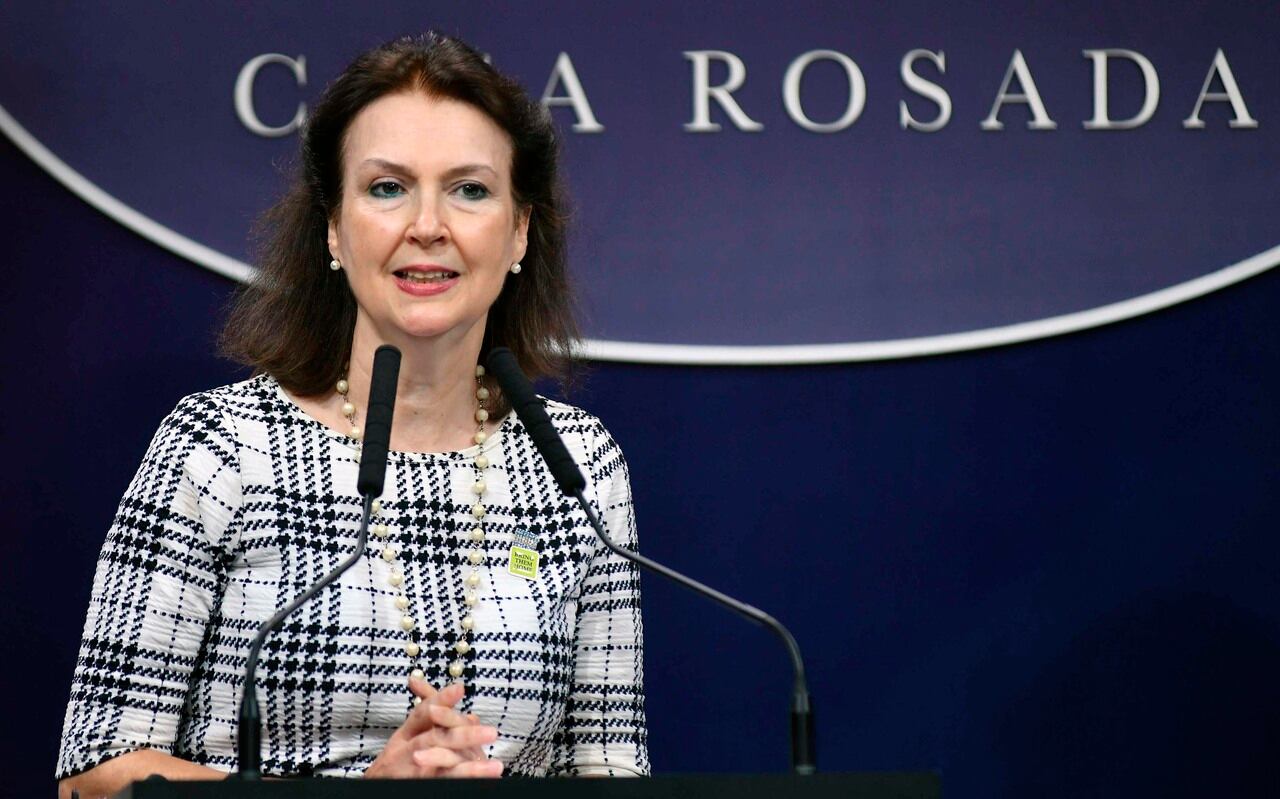 Diana Mondino, ministra de Relaciones Exteriores. 