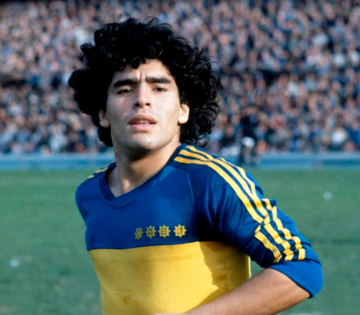 Diego Maradona, con la casaca de Boca del 81