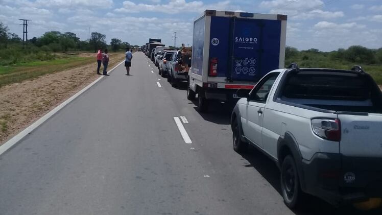 El corte en la ruta 81, que conduce a Formosa