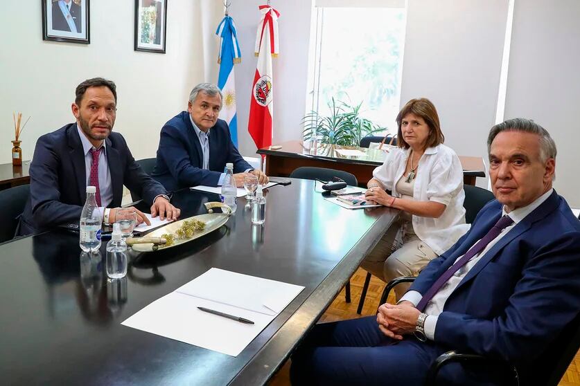 Maximiliano Ferraro, Gerardo Morales, Patricia Bullrich y Miguel Pichetto.
