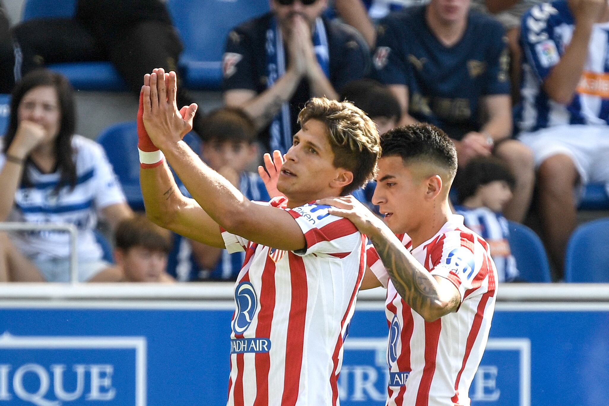 El festejo de Giuliano Simeone y Almada duró poco