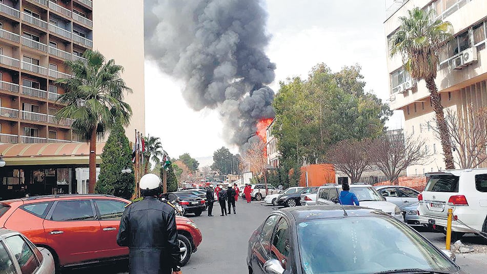 Mientras Israel bombardeaba Homs los combates continuaban en Ghouta, un suburbio de Damasco.