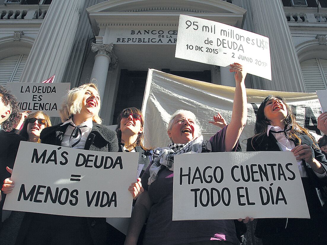 La protesta sorpresiva fue al mediodía.