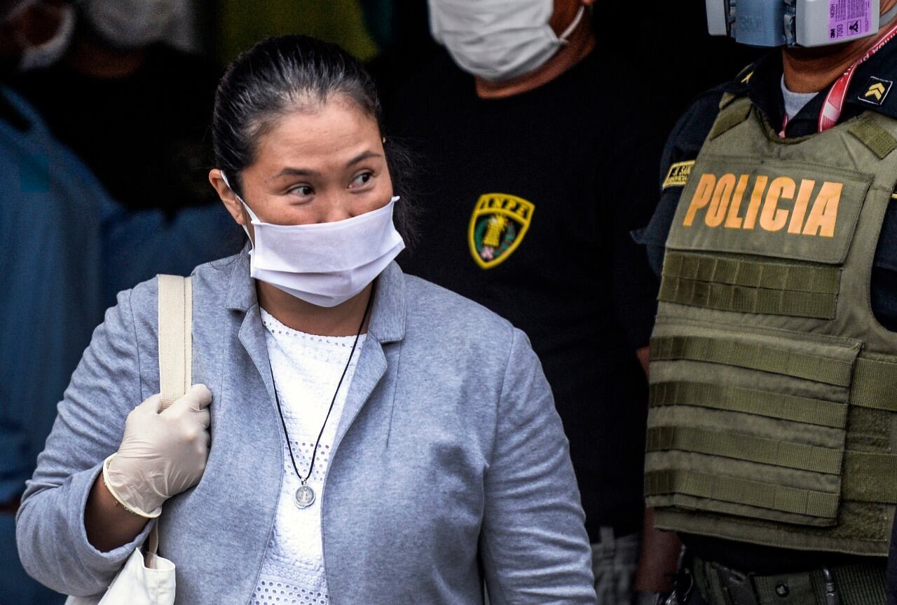 Keiki Fujimori, al salir de la cárcel en mayo del año pasado.