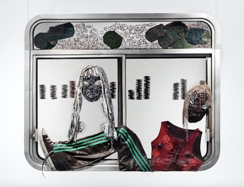 Una obra de la muestra de Vukusich (Foto: Nacho Iasparra)