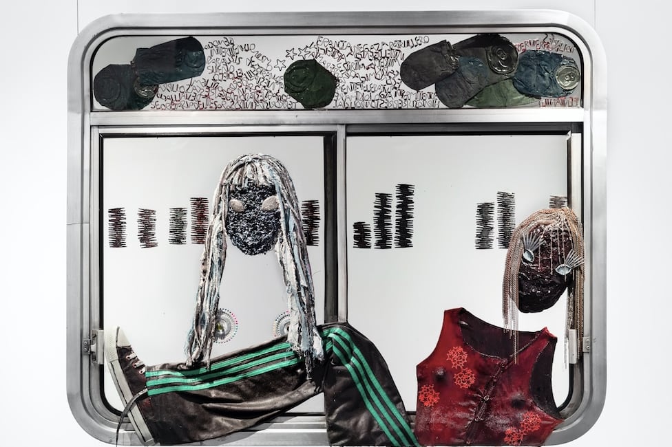 Una obra de la muestra de Vukusich (Foto: Nacho Iasparra)